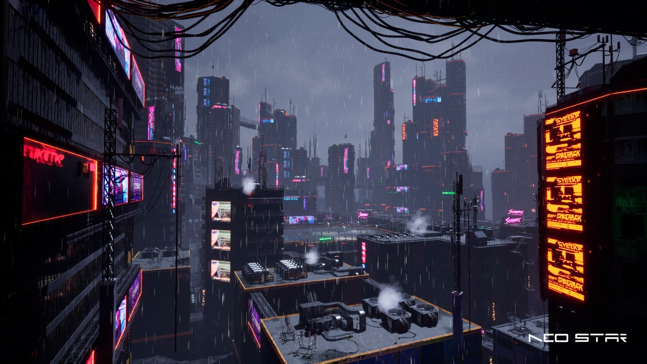 图片[4]-UE4虚幻5赛博朋克郊外废墟城市建筑场景Cyberpunk Buildings Pack-cg男孩