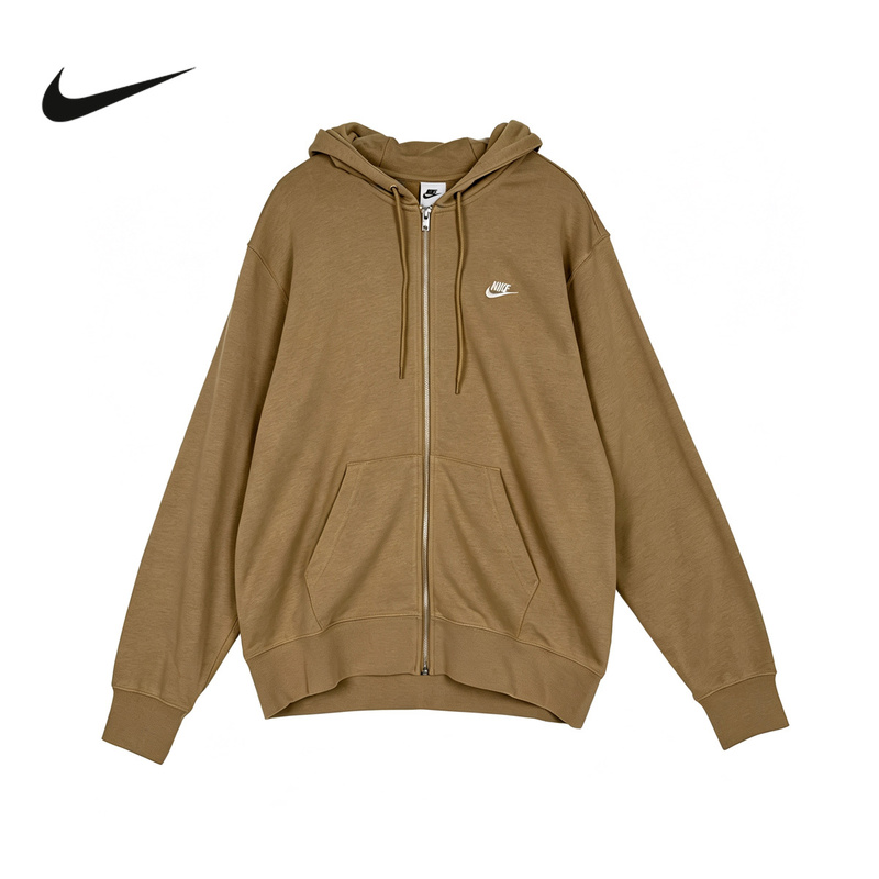 Nike Men's Full-Length Zip-Up French Terry Hoodie Autumn Knit Jacket Fn3885-297