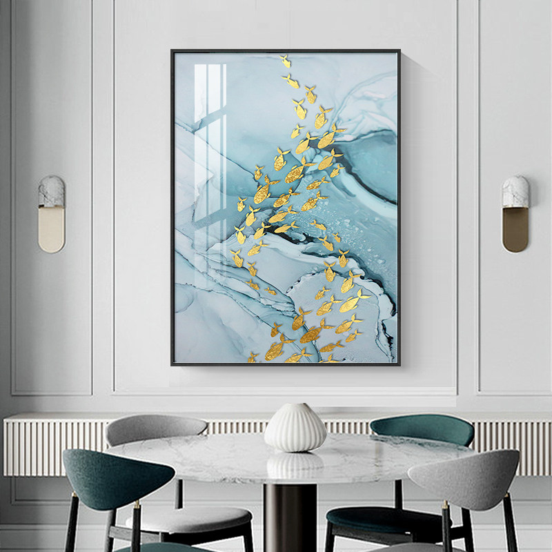 Nordic living room decoration painting porch hanging painting entry fantasy modern restaurant wall corridor aisle mural dining hall