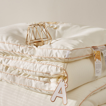 Four Seasons Quilt Light Thin Silk Sliding Summer Air Conditioning Quilt Cotton Quilted By Single Double Spring Autumn By Soybean Fiber Bacteriostatic Thickening 