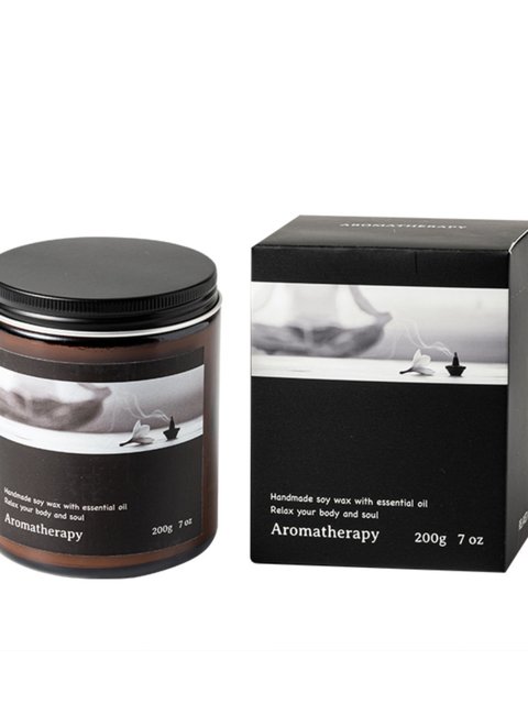 Byme Aromatherapy Series Large Brown Cup Soy Wax Scented Candle Home Bedroom Smokeless Candle Tabletop Decoration