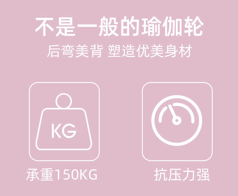 Кольцо йога  跨境升级新款加厚瑜伽轮按开背健身美背防打滑瑜伽圈安全无刺激 Other