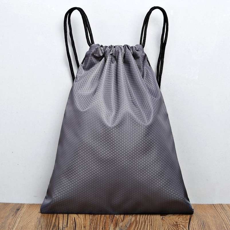 Raincoat Cashier Bag double shoulder bag light Men and women bunches pockets Sport oxford cloth Fitness bag Easy travel draw rope