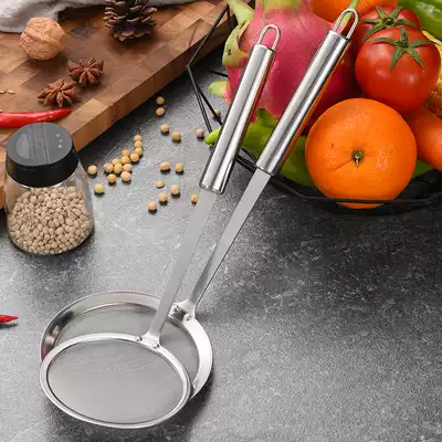 Oil filter spoon oil spatula colander 304 stainless steel oil sieve spoon to remove grease filter