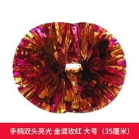 Золотая смешанная роза красная большая ручка модель 35 см