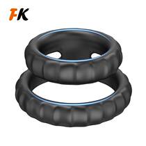 Nouveau anneau de silicone fine anneau à triple épée de passager anneau unique bicyclist bague anti-tir anneau homme bondage homme avec anneau de ringer racine spice