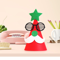 Christmas hat Christmas decoration hat creative children Christmas hat kindergarten activity window desktop decoration hat