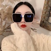 Sunglasses womens 2022 new large frame round face slimming glasses high-end ins polarized sunglasses UV protection