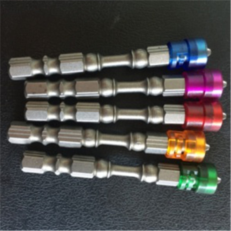 Упаковка угол 5pcs s2 alloy ph2 phillips single head magnetic screwdriver