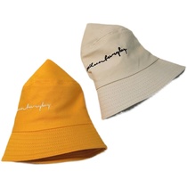 Little yellow hat fishermans hat sketching school campaign advertising hat custom childrens hat printing logo primary school safety helmet