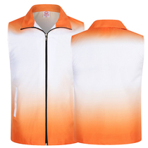 Volunteer vest custom printed logo word gradient color change Volunteer Service Public Service public service advertising campaign