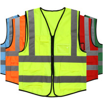 Reflective vest vest safety clothing construction site sanitation net breathable traffic flash protective clothing driver customization