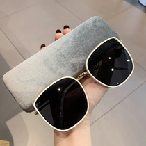 2022 new GM white frame sunglasses womens high-end ins tide sunscreen net red anti-ultraviolet sunglasses polarized