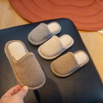 Children Slippers Spring Autumn Girls Children All Season Winter Home Household Linen Floor Non-slip Numb Drag Day Style Brief summer