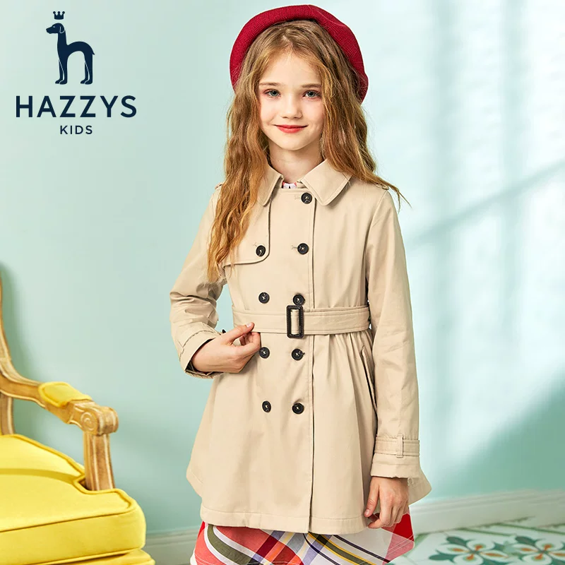 Autumn trench coat, jacket, children's clothing, for teenagers, British style