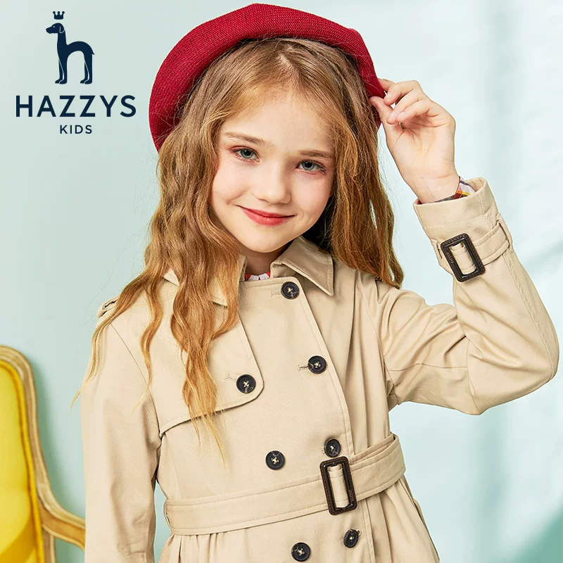 Autumn trench coat, jacket, children's clothing, for teenagers, British style
