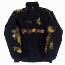 F1 Racing Suit Fully Embroidered Clothing Casual Autumn and Winter Cotton Clothes Retro College Style Jackets Small Cotton Clothes Same Style for Men and Women