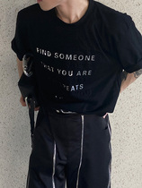 CulturE2021 niche design sense three-dimensional letter short sleeve high-end simple T-shirt men fashion couple top