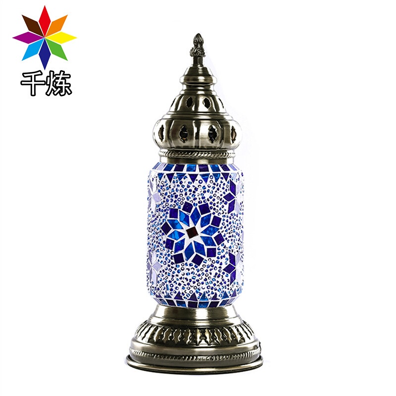 Qianlian Turkish Handmade Table Lamp Southeast Asian Retro Bedroom Living Room Cafe Hotel Restaurant Decorative Glass Lamp Qianlian Turkish Handmade Table Lamp Southeast Asian Retro Bedroom Living Room Cafe Hotel Restaurant Decorative Glass Lamp