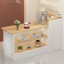 Clothing store counter wabi-sabi style bar cashier bed and breakfast restaurant bar table light luxury front desk reception desk products