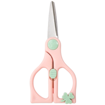 Complementary food scissors for babies 420 stainless steel small scissors for children to cut vegetables and meat when eating and go out to eat