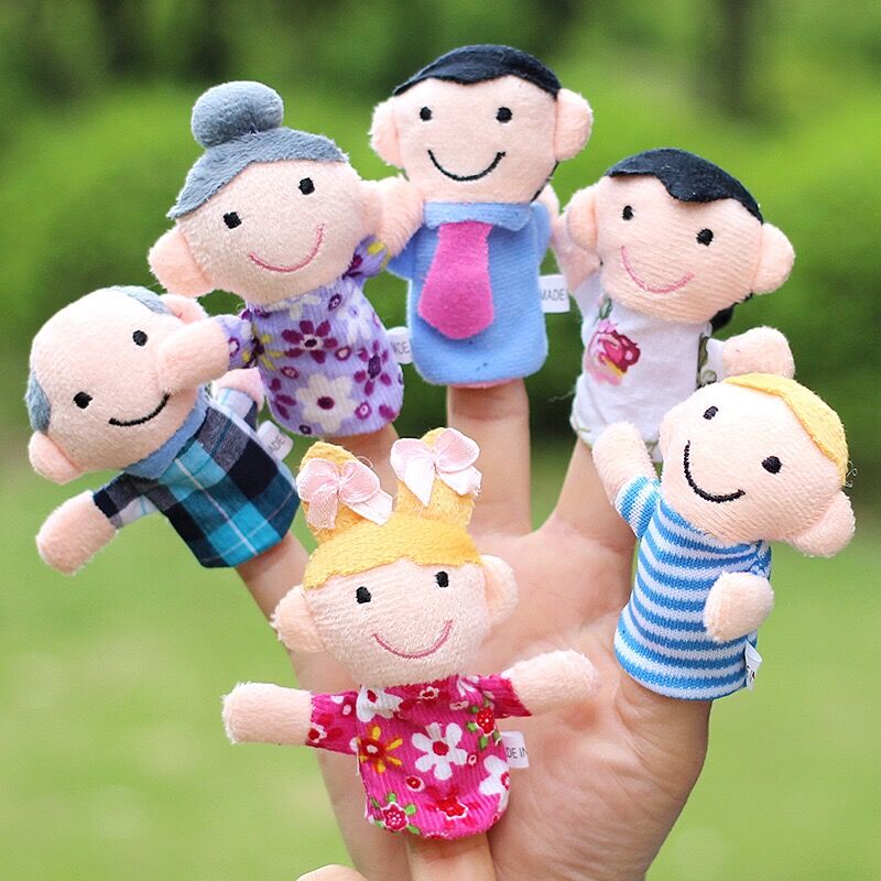 Finger doll cover Kindergarten set in hand with occasional cartoon toy performance Animal hand puppet Puzzle Doll