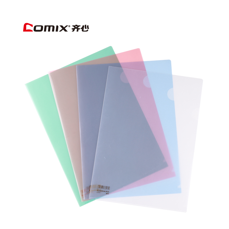 ZiHeart II page File cover E310 E310-1 Two-page file bag transparent monolithic folder A4 information protection bag L type document bag office supplies Multi-province