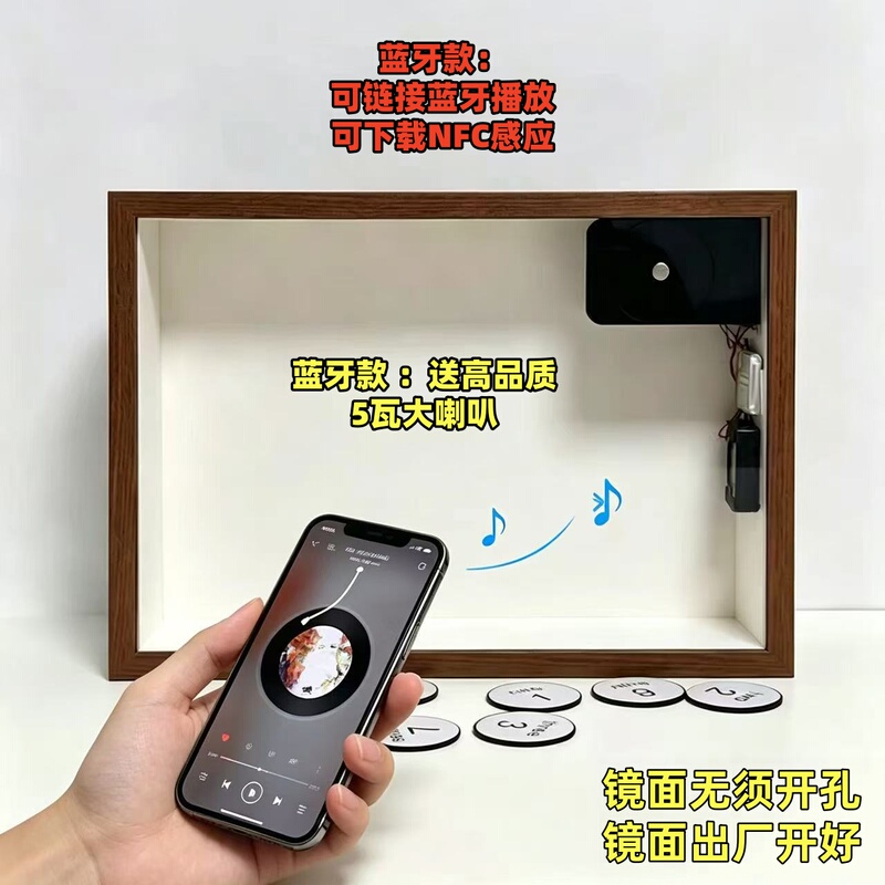 Nfc Retro Record Music Photo Frame Night Light Ornament Gift Handmade DIY Assembly Model Jay Chou's Hut Nfc Retro Record Music Photo Frame Night Light Ornament Gift Handmade DIY Assembly Model Jay Chou's Hut