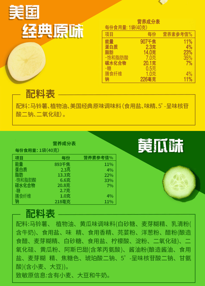 【乐事】多口味组合薯片40g*10袋