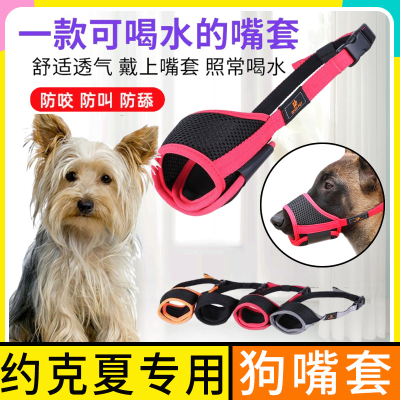 Yorkshire special dog mouth mask pet bark can adjust drinkable water small dog to prevent picking up food and screaming