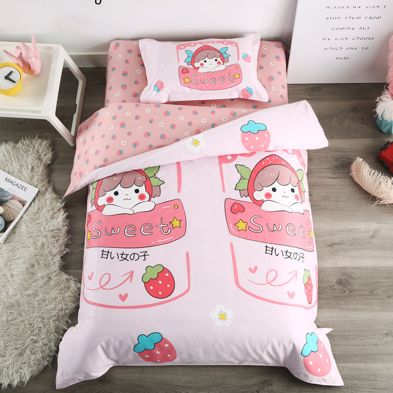 Children's kindergarten quilt three-piece cotton baby nap quilt special quilt cover Six-piece bedding