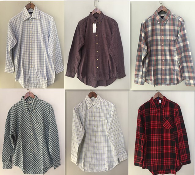 As3 Vintage Japanese Men's and Women's Striped Plaid Shirt, Artistic Retro Loose Long-Sleeved Solid Color Cotton Shirt