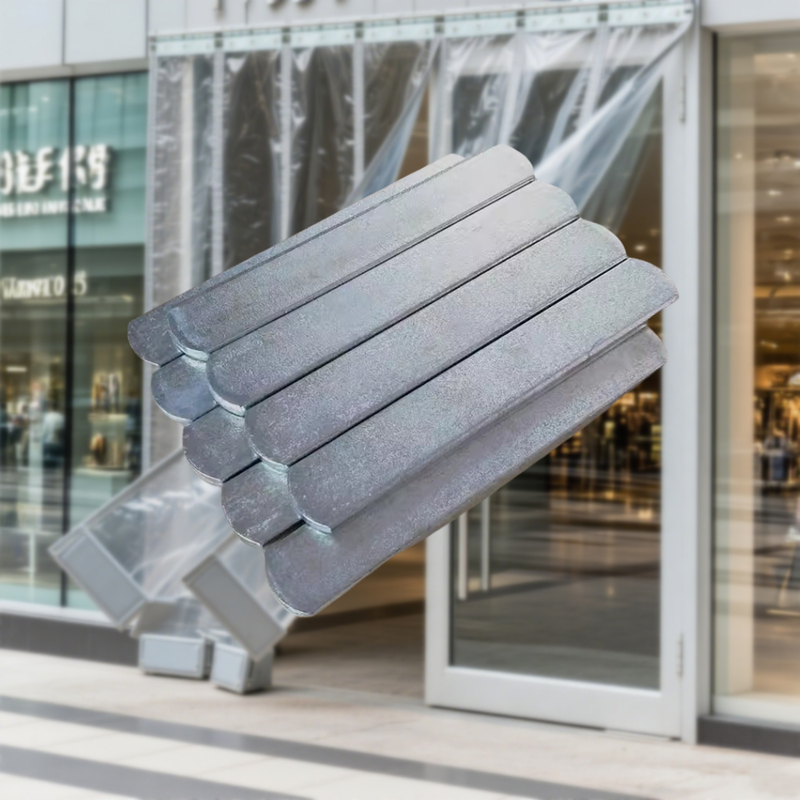 Magnetic Door Curtain Weight Plate, Magnetic Curtain Lead Block, Magnetic Screen Curtain Self-Absorbing Soft Pvc Weighted Special Assembly Accessories, Flat Iron