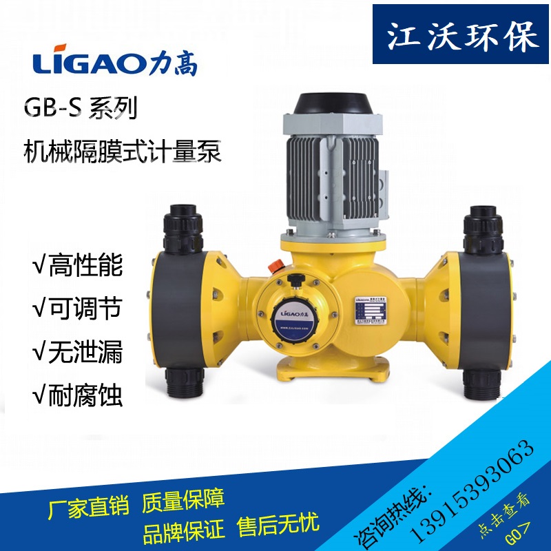 GB-S series double-head motor mechanical diaphragm dosing pump quantitative pump Large flow chemical pump force high metering pump