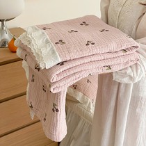 Australian Korean style cotton gauze blanket towel quilt pure cotton adult summer thin air conditioning blanket cotton gauze summer cool quilt