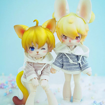 UFdoll 12 divides two generations of animal plastic lying flat meow rabbit shape OB11 type BJD