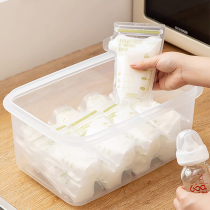 Breast milk storage box breast milk refrigerator storage box household milk storage bag sealed box refrigerated frozen fresh-keeping thickened large size