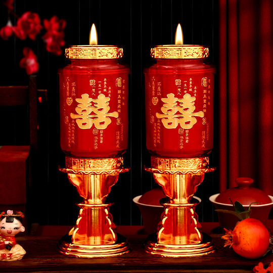 Wedding Dragon and Phoenix Candles, a Pair of Red Wedding and Engagement Candles, Wedding Room Atmosphere Decoration Candles, Large Wedding Celebration Candles