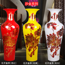 Jingdezhen Ceramics Red Yellow White Living Room Wedding New House Big Vase Chinese minimalist Home Residence Ornament Decoration Pendulum