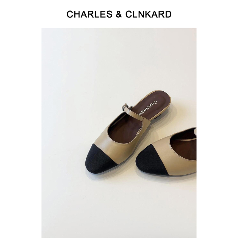 Charles & Clinkard Women's Summer Slip-On Mules 2025 New Style Chanel-Inspired Mules Sandals