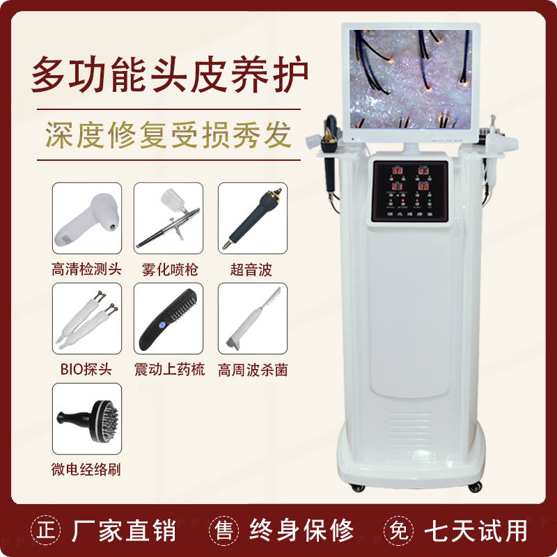 Scalp detection instrument hair follicle HD tester hair salon hair care multi-functional anti-hair loss massage All