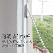 Triangular head ground brushed bathroom Brushed deity Tile Toilet toilet No bend waist cleaning brush Long handle hard hair brushed ground