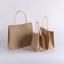 Linen handbag for outgoing Aephedra with the same type of shopping bag student lunch box clothes small carrying bag