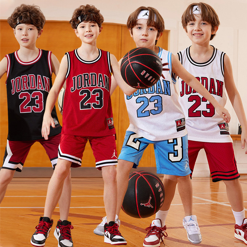 Nike耐克童装Jordan：孩子穿上就是小球星，速干网眼背心让运动更自由自在！🏀🌟-儿童运动衣-淘宝百科网