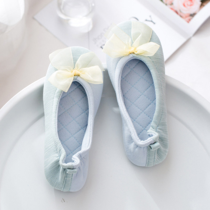 Postnatal slippers October Fall soft bottom moon Sub-shoes Summer breathable thin cover with non-slip thick bottom Indoor spring and autumn