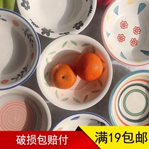 Ceramic Dishes Dish Home Big Lettul Bowls Deep Tray Bowls Creative Canteen Hotel Salad Stir-fried Noodles Bowl