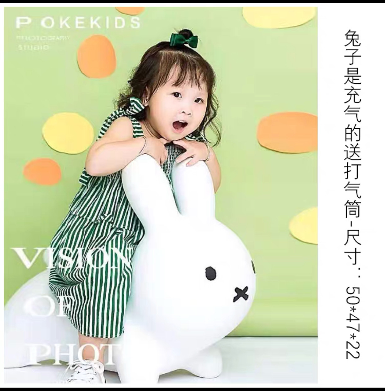 Photo Gallery Children Photography Creative Photo props white inflatable bunnies Toddler Toys Real Scene Big White Rabbit