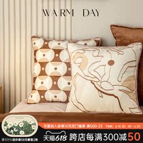 UARA (warm days and wind) High sense Nordic wind living room sofa Pillow Headbed Cushions Office Waist Pillow
