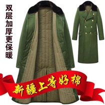 Winter cold-proof cotton coat lady Long style New military cotton padded jacket Army cotton clothes Force Supplies suede coat Laurau coats