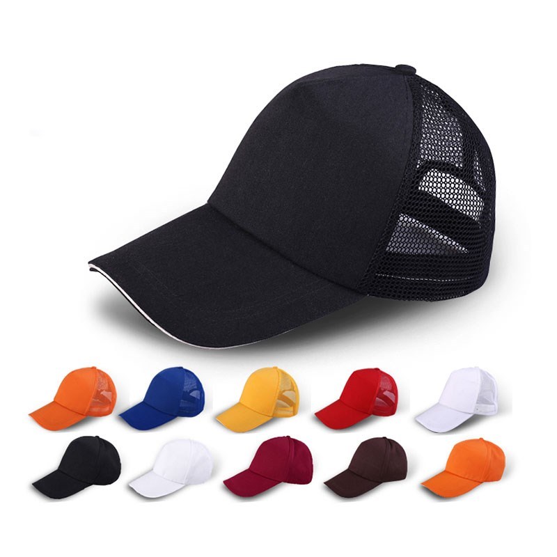Hat custom printed LOGO custom made sun hat mesh baseball cap summer printed work cap embroidered cap